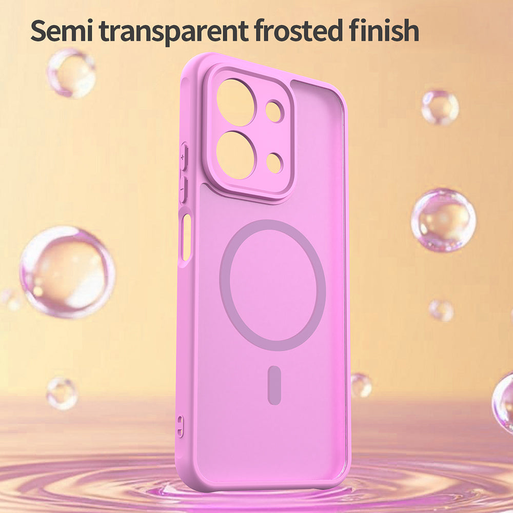 MagSafe-skal för Xiaomi Redmi 15C 5G / 15C 4G, Techsuit, HaloFrost II, Rosa