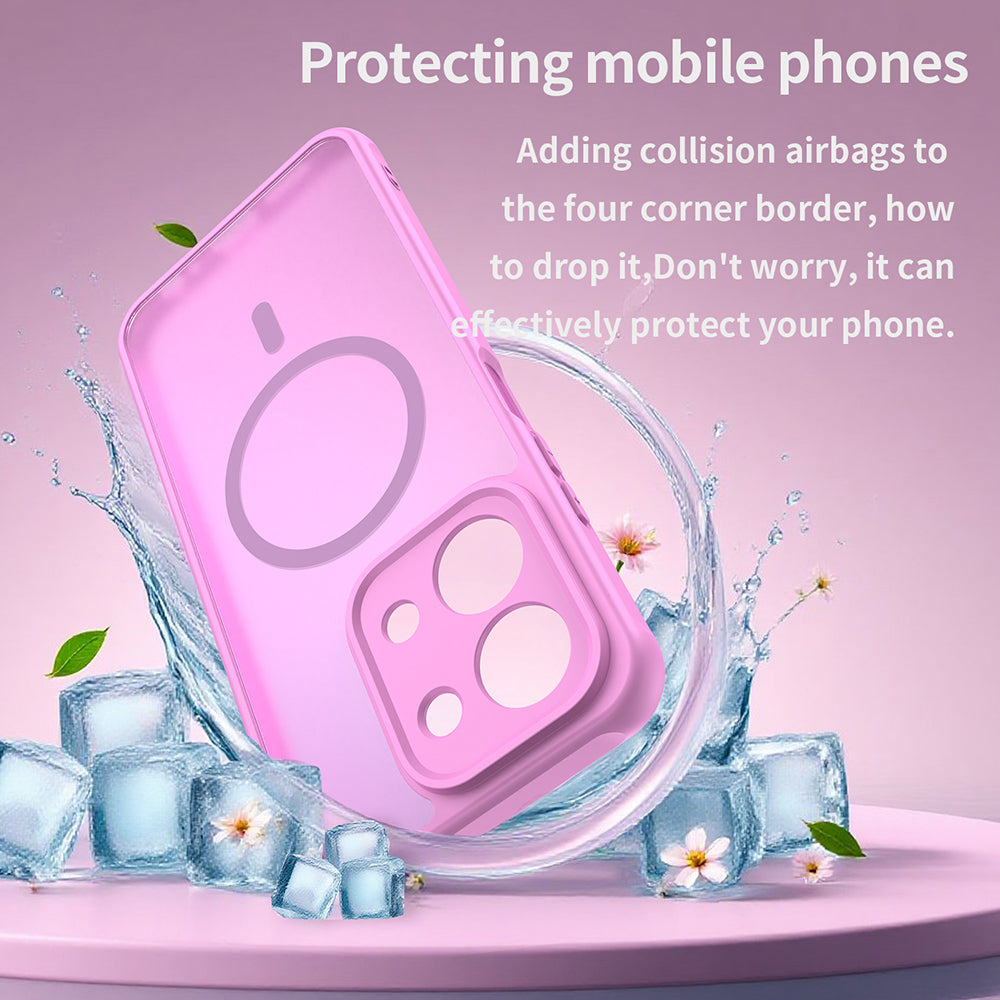 MagSafe-skal för Xiaomi Redmi 15C 5G / 15C 4G, Techsuit, HaloFrost II, Rosa