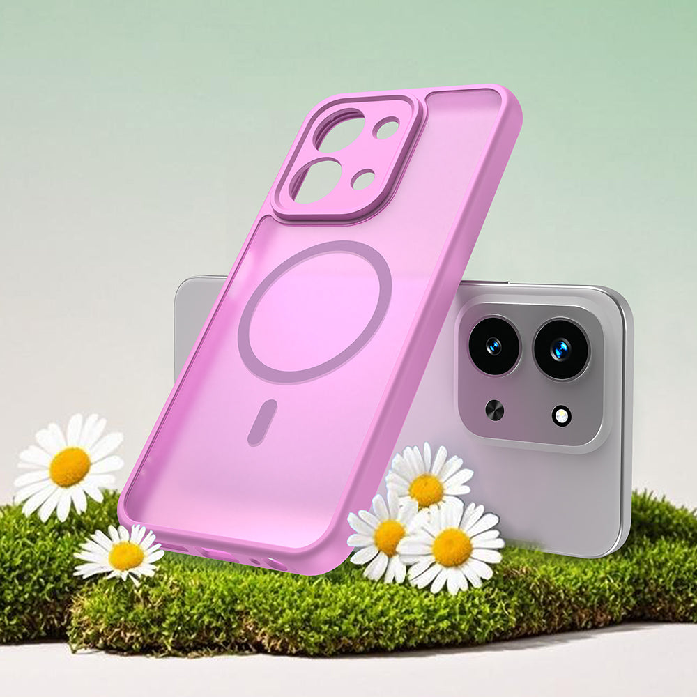 MagSafe-skal för Xiaomi Redmi 15C 5G / 15C 4G, Techsuit, HaloFrost II, Rosa