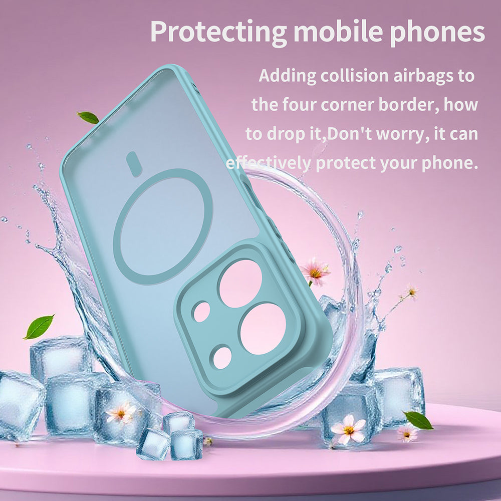 MagSafe-skal för Xiaomi Redmi 15C 5G / 15C 4G, Techsuit, HaloFrost II, Ljusgrön