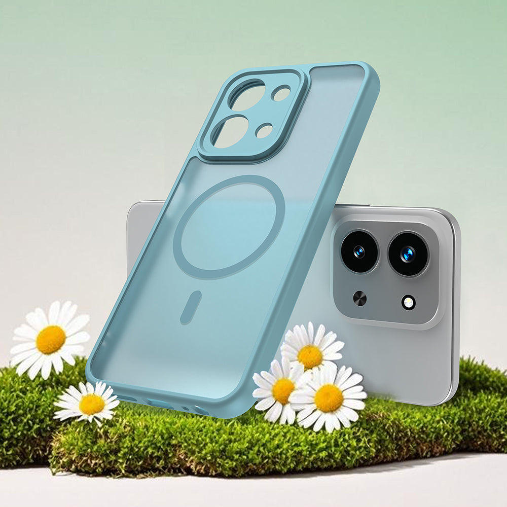 MagSafe-skal för Xiaomi Redmi 15C 5G / 15C 4G, Techsuit, HaloFrost II, Ljusgrön