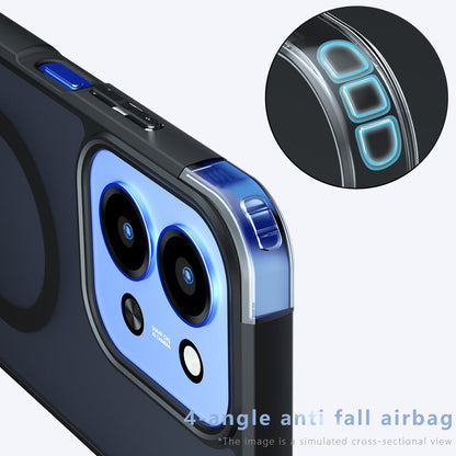 MagSafe-fodral för Xiaomi Redmi 15C 5G / 15C 4G, Techsuit, PureFrost, Satinsvart