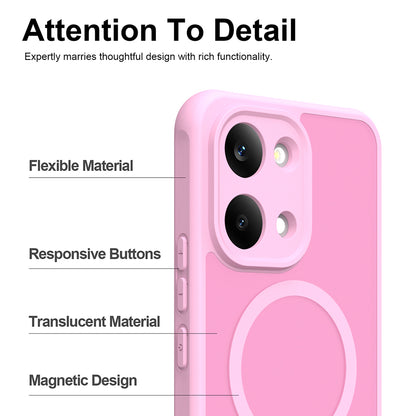 MagSafe-fodral för Xiaomi Redmi 17 5G / 17 4G, Techsuit, HaloFrost II, Rosa