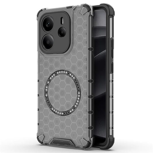MagSafe-fodral för Xiaomi Redmi Note 14 4G (Regional), Techsuit, HoneyComb Shield, Svart
