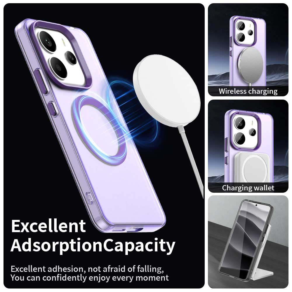 MagSafe Case for Xiaomi Redmi Note 14 5G, Techsuit, CandyCase, Purple