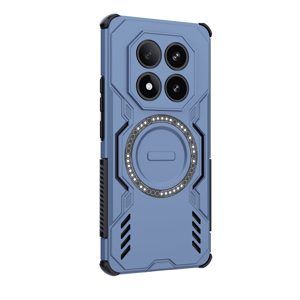 MagSafe-fodral för Xiaomi Redmi Note 14 Pro 4G, Techsuit, ArmorMag, Blå