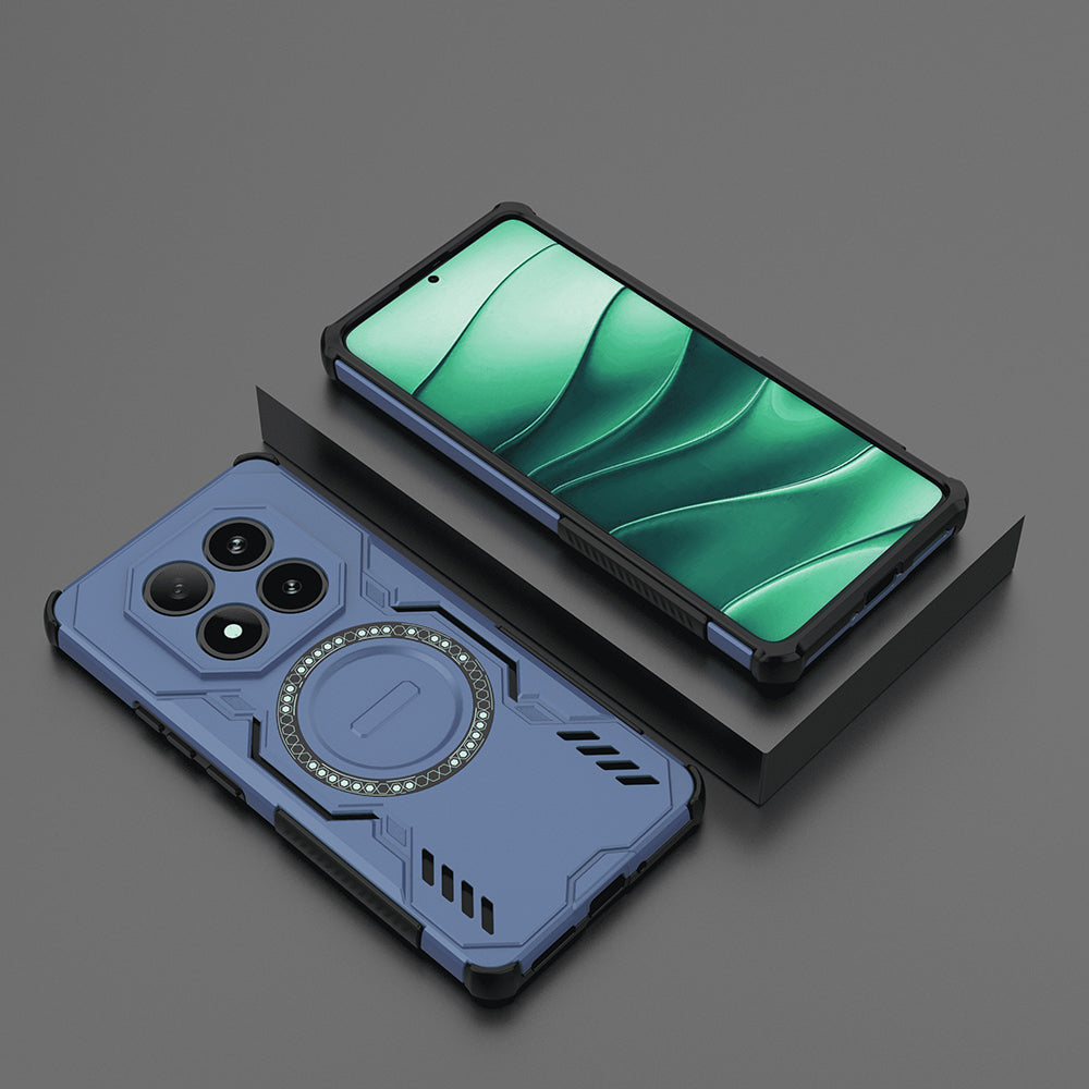 MagSafe-fodral för Xiaomi Redmi Note 14 Pro 4G, Techsuit, ArmorMag, Blå