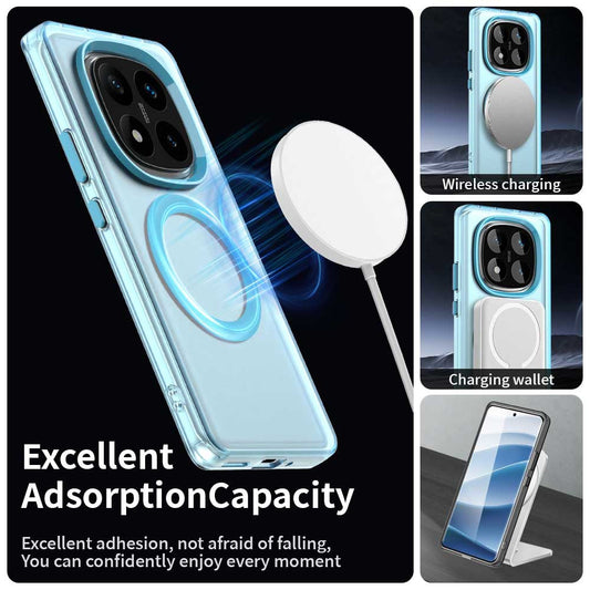 MagSafe Case for Xiaomi Redmi Note 14 Pro 4G, Techsuit, CandyCase, Blue