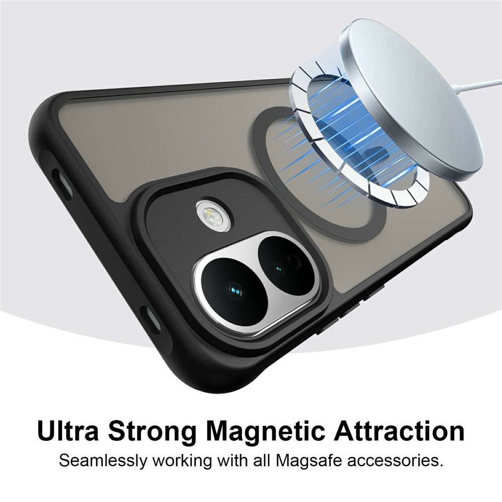 MagSafe Case for Xiaomi Redmi Note 17 4G / Note 17 5G, Techsuit, HaloFrost II, Black