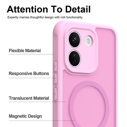 MagSafe-skal för Xiaomi Redmi Note 17 4G / Note 17 5G, Techsuit, HaloFrost II, rosa
