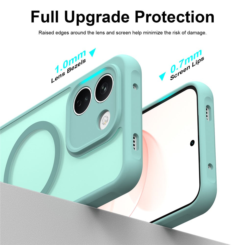 MagSafe-skal för Xiaomi Redmi Note 17 Pro, Techsuit, HaloFrost II, ljusgrön