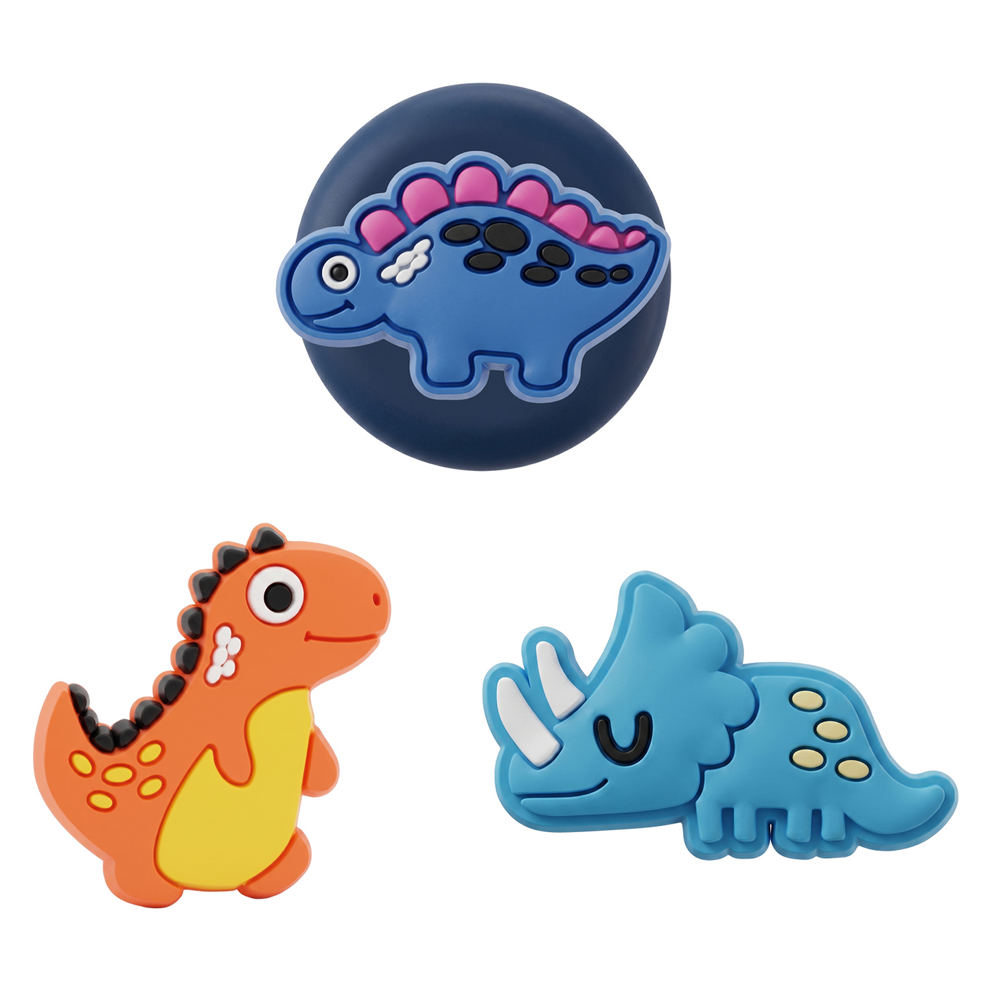 OEM Dinosaur-fodral för Apple AirTag, Set om 3 stycken, Flerfärgad