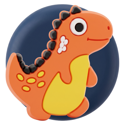 OEM Dinosaur-fodral för Apple AirTag, Set om 3 stycken, Flerfärgad
