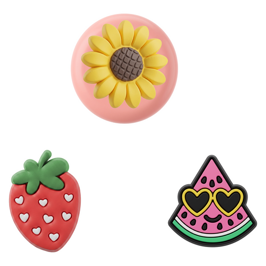 OEM Fruit-fodral för Apple AirTag, Set om 3 stycken, Flerfärgad