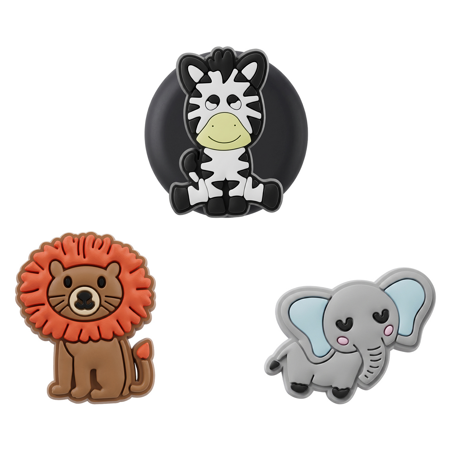 OEM Zoo-fodral för Apple AirTag, Set om 3 stycken, Flerfärgad