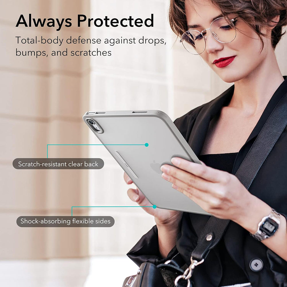 Fodral för Apple iPad (2025) / (2022), ESR, Ascend Hybrid, Grå