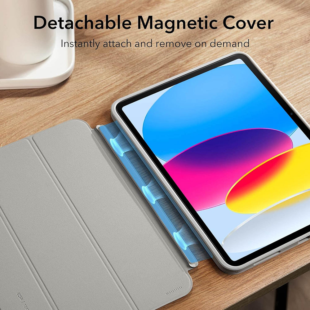 Fodral för Apple iPad (2025) / (2022), ESR, Ascend Hybrid, Grå