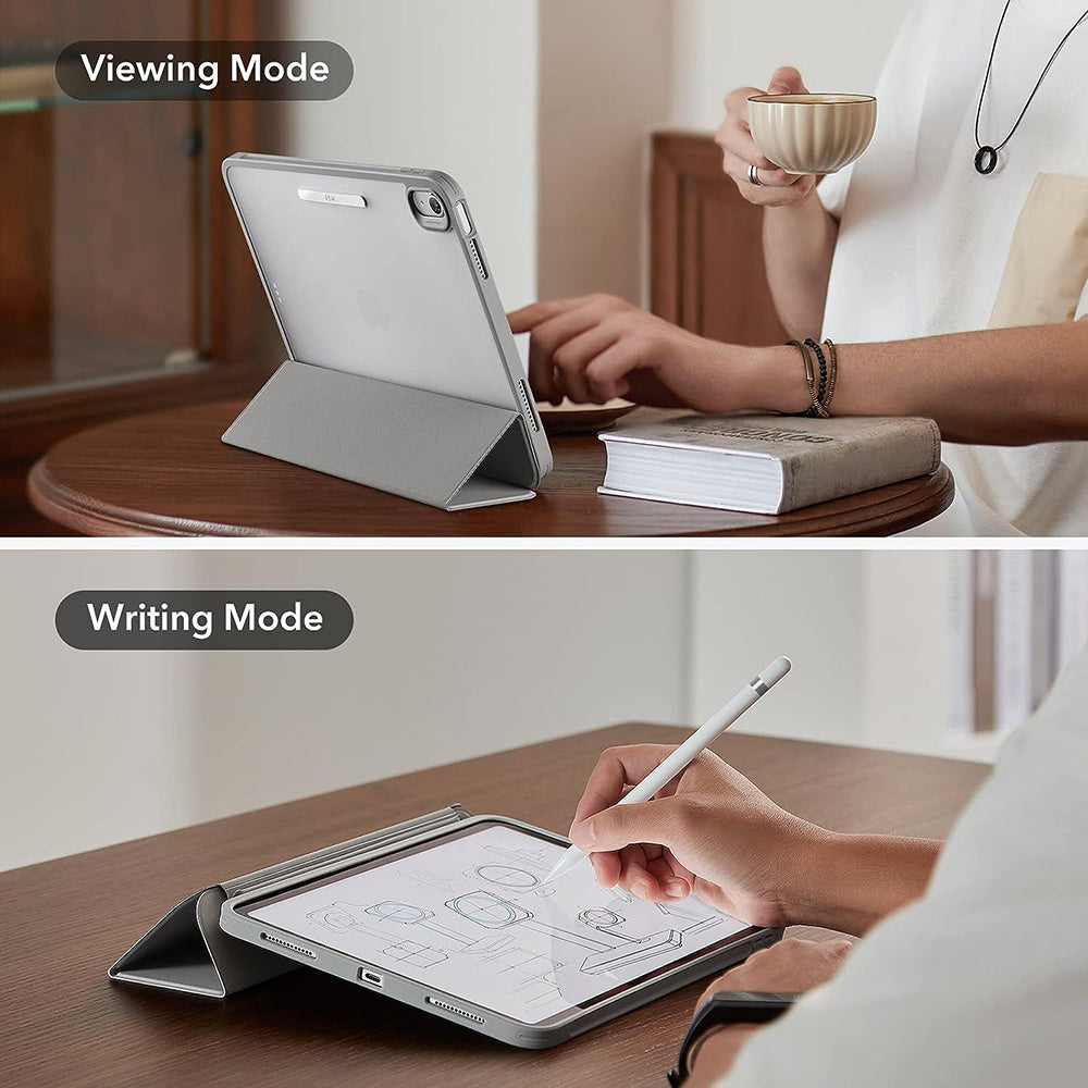 Fodral för Apple iPad (2025) / (2022), ESR, Ascend Hybrid, Grå