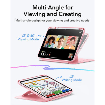 Fodral för Apple iPad (2025) / (2022), ESR, Flip Hybrid, Rosa