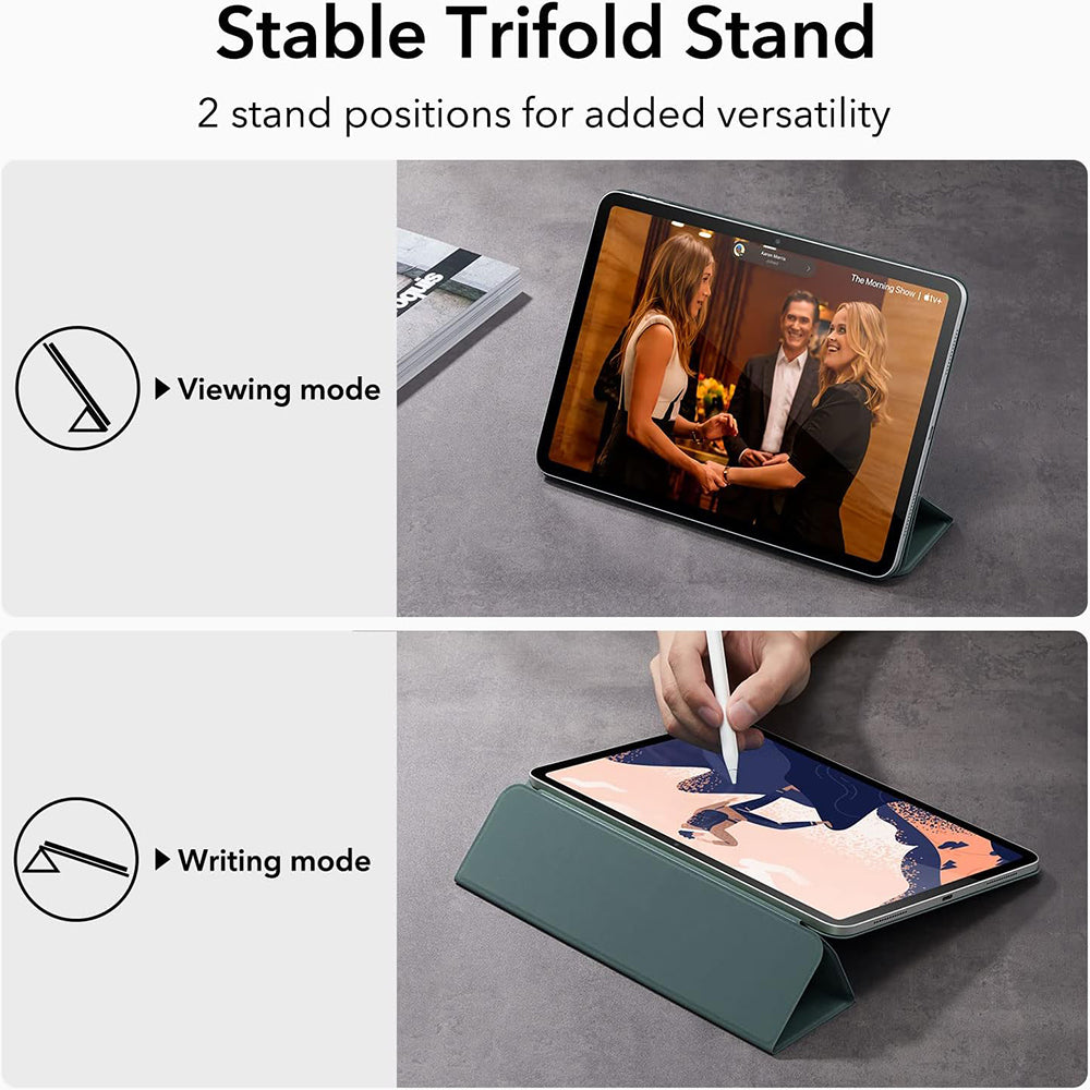 Fodral för Apple iPad (2025) / (2022), ESR, Rebound, Satin Grön