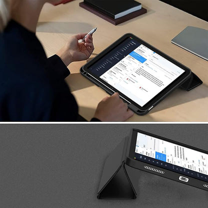 Fodral för Apple iPad (2025) / (2022), Techsuit, Flex Trifold, Bleu