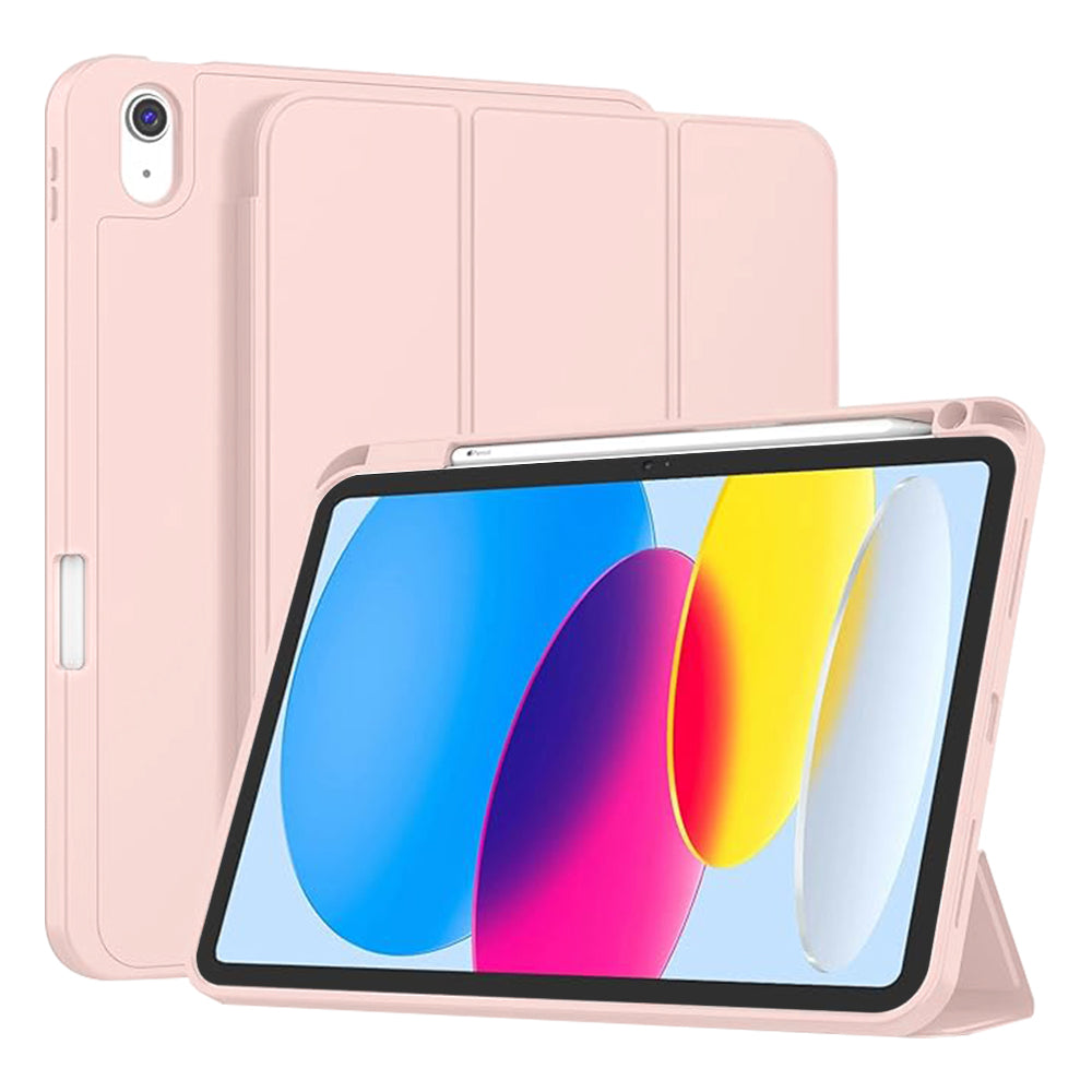 Fodral för Apple iPad (2025) / (2022), Techsuit, Flex Trifold, Rosa