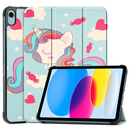 Fodral för Apple iPad (2025) / (2022), Techsuit, FoldPro Unicorn, Flerfärgad