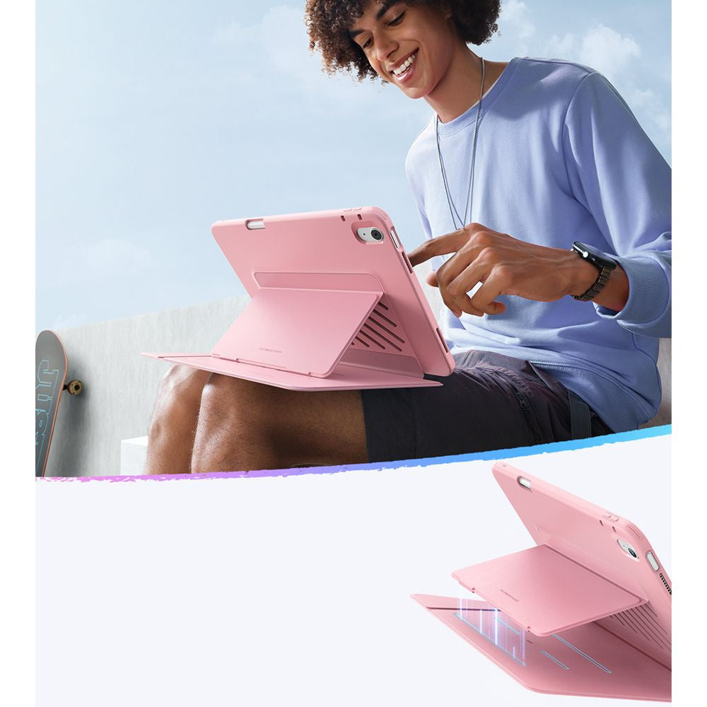Fodral för Apple iPad (2025) / (2022), ESR, Flip Hybrid, Rosa
