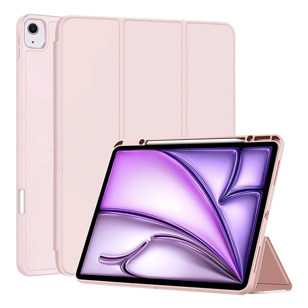 Fodral för Apple iPad Air 13 (2026) / Air 13 (2025) / Air 13 (2024), Techsuit, Flex Trifold, Rosa