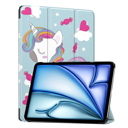Fodral för Apple iPad Air 13 (2026) / Air 13 (2025) / Air 13 (2024), Techsuit, FoldPro Unicorn, Flerfärgad