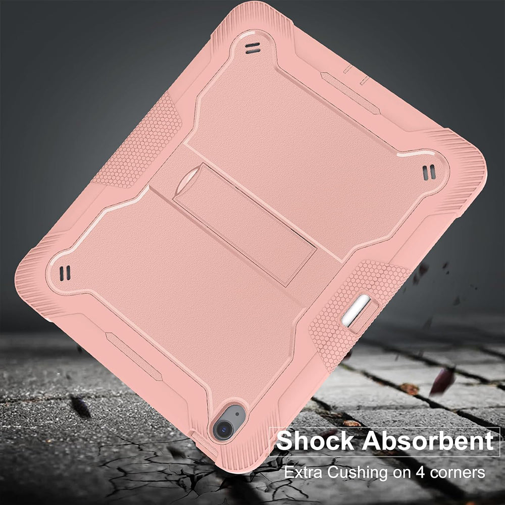 Fodral för Apple iPad Air 13 (2026) / Air 13 (2025) / Air 13 (2024), Techsuit, Rugged TabShell, Rosa