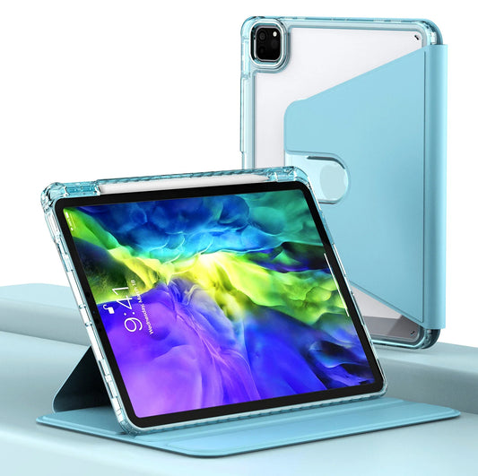 Fodral för Apple iPad Pro 11 (2024), Techsuit, Crystal Vision, Blå