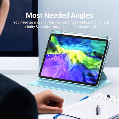 Fodral för Apple iPad Pro 11 (2024), Techsuit, Crystal Vision, Blå