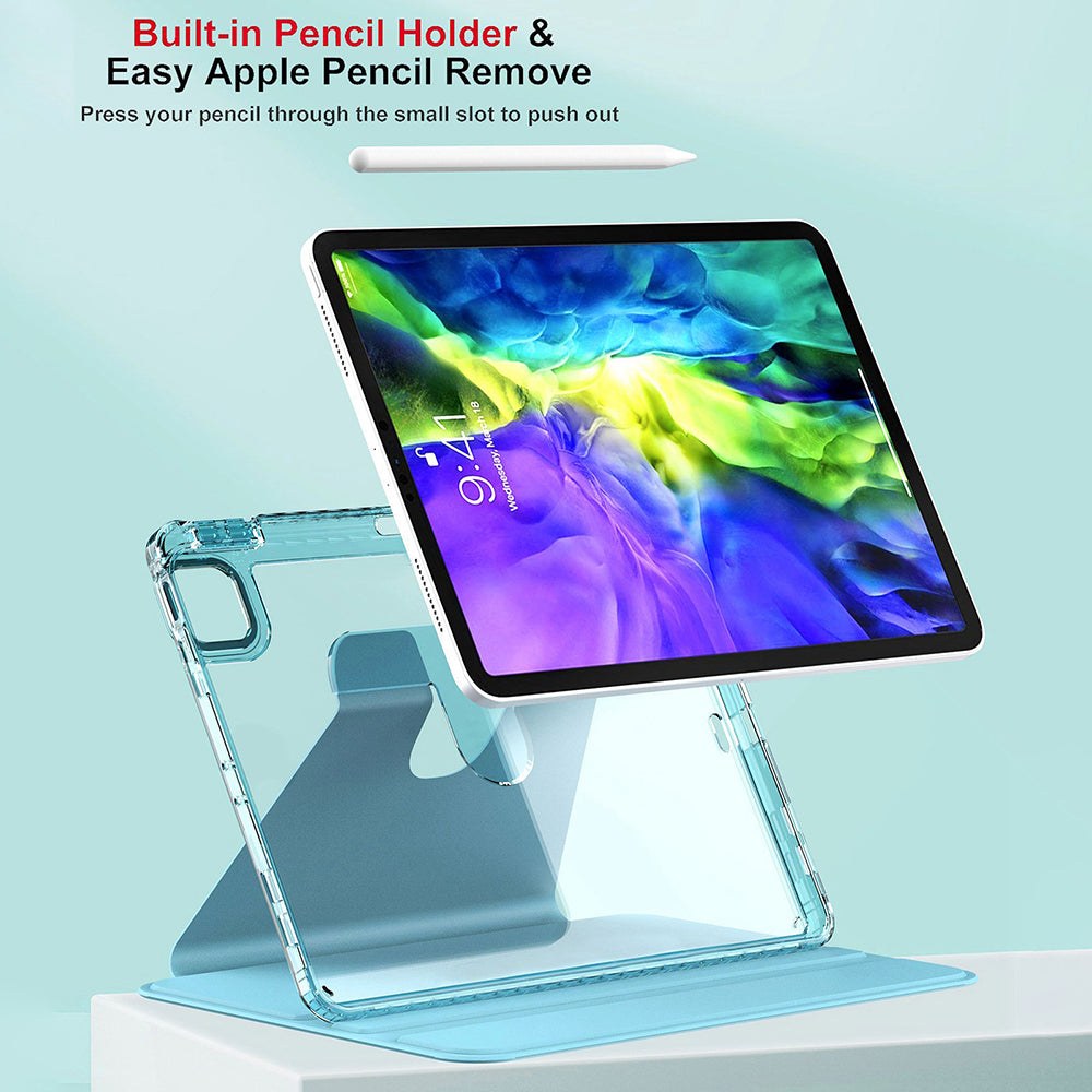 Fodral för Apple iPad Pro 11 (2024), Techsuit, Crystal Vision, Svart