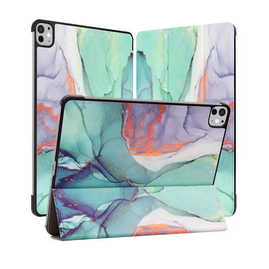 Fodral för Apple iPad Pro 11 (2024), Techsuit, FoldPro Green Time, Flerfärgad
