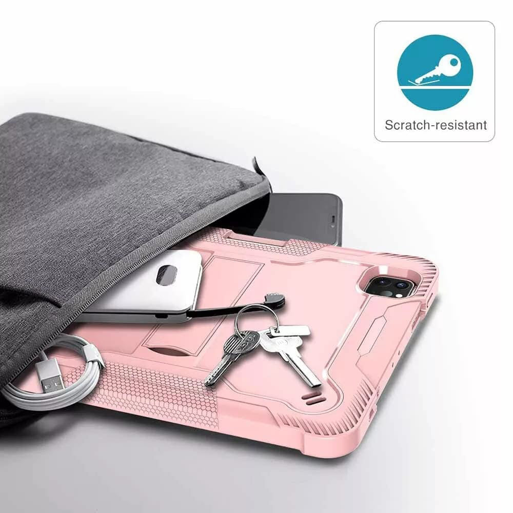 Fodral för Apple iPad Pro 11 (2024), Techsuit, Rugged TabShell, Rosa