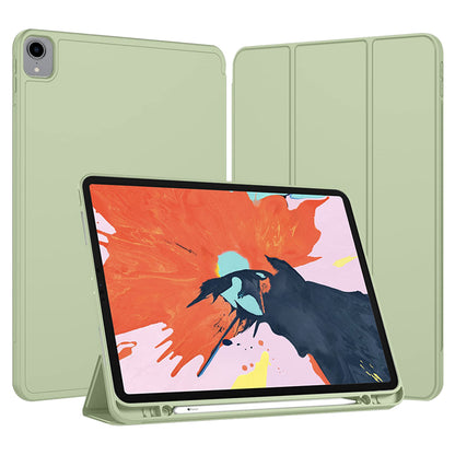 Fodral för Apple iPad Pro 12.9 (2022) / Pro 12.9 (2021) / Pro 12.9 (2020) / Pro 12.9 (2018), Techsuit, Flex Trifold, Grön Matcha