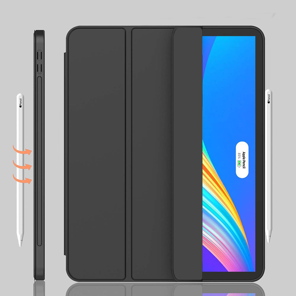 Fodral för Apple iPad Pro 12.9 (2022) / Pro 12.9 (2021) / Pro 12.9 (2020) / Pro 12.9 (2018), Techsuit, Flex Trifold, Grön Matcha