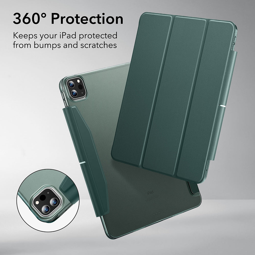 Fodral för Apple iPad Pro 13 (2024), ESR, Ascend Trifold, Satin Grön