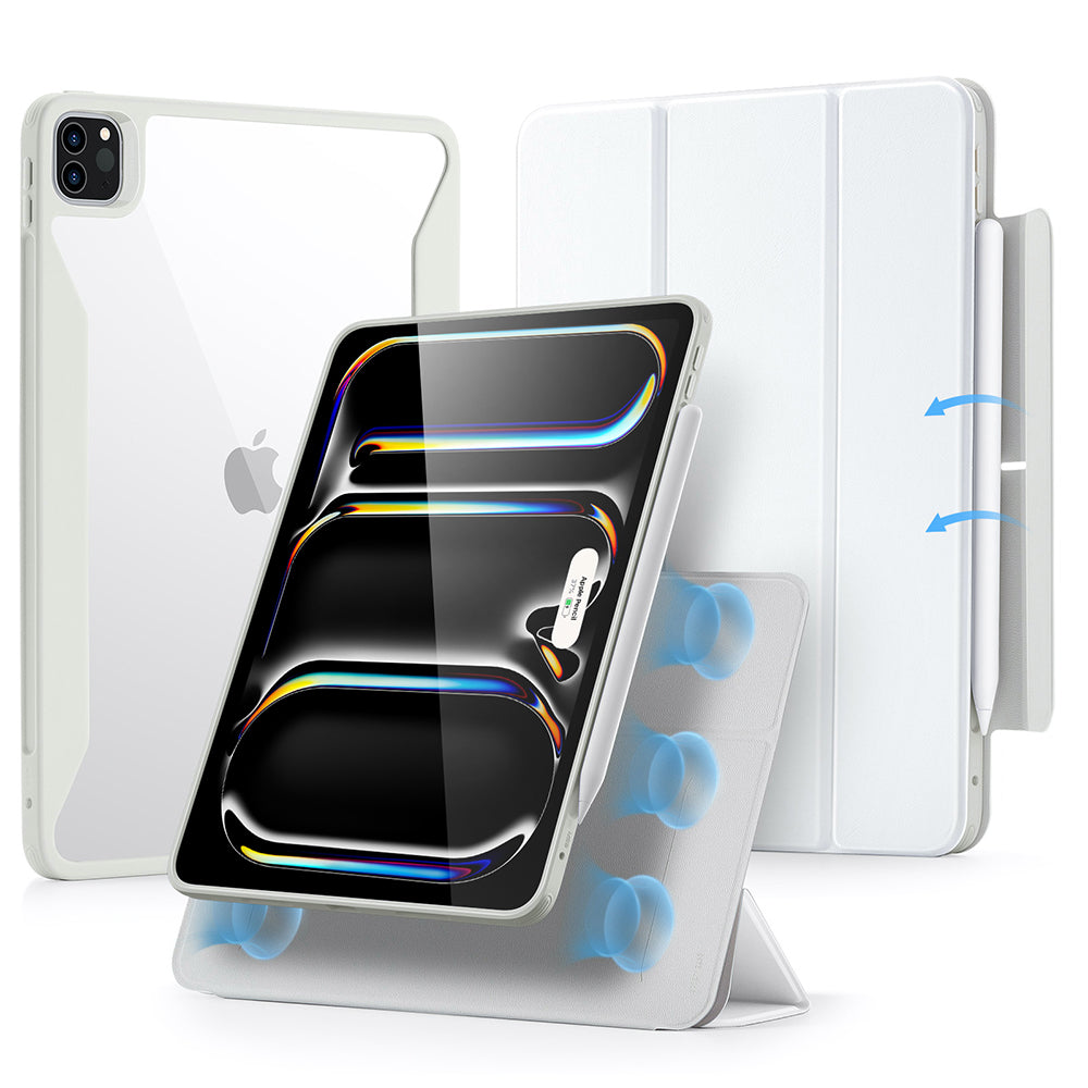 Fodral för Apple iPad Pro 13 (2024), ESR, Rebound Hybrid, Vit
