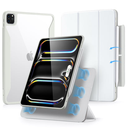 Fodral för Apple iPad Pro 13 (2024), ESR, Rebound Hybrid, Vit