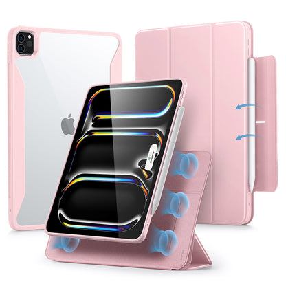 Fodral för Apple iPad Pro 13 (2024), ESR, Rebound Hybrid, Rosa