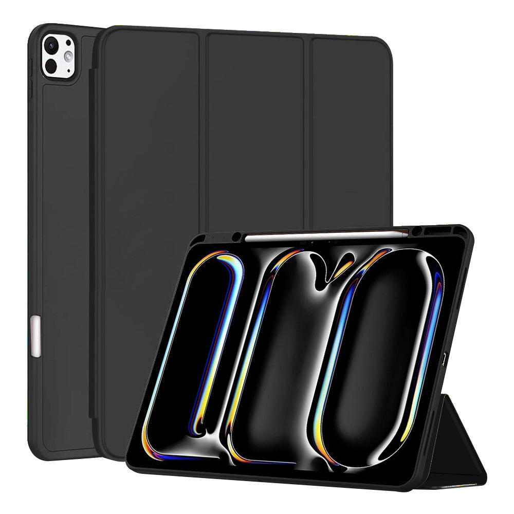 Fodral för Apple iPad Pro 13 (2024), Techsuit, Flex Trifold, Svart