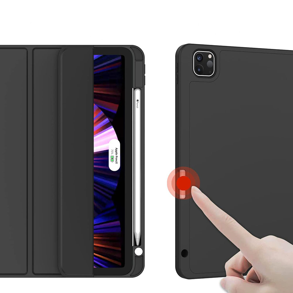 Fodral för Apple iPad Pro 13 (2024), Techsuit, Flex Trifold, Svart