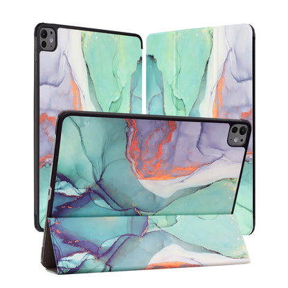 Fodral för Apple iPad Pro 13 (2024), Techsuit, FoldPro Green Time, Flerfärgad