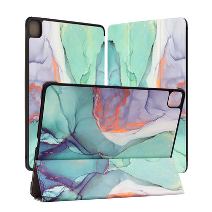 Fodral för Apple iPad Pro 13 (2024), Techsuit, FoldPro Green Time, Flerfärgad