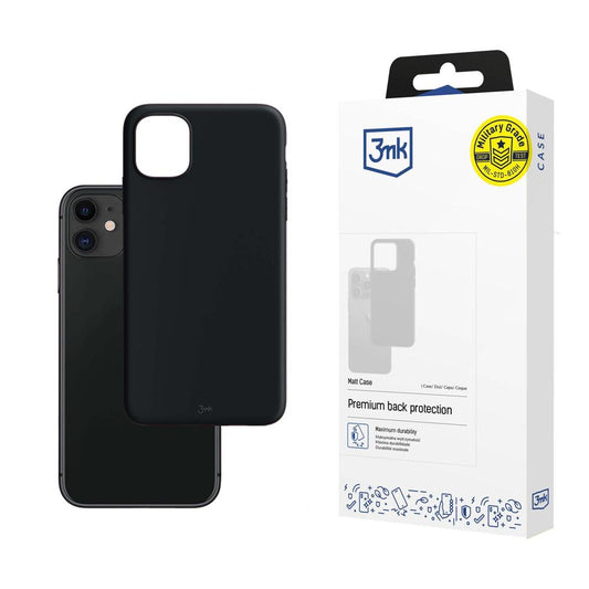 Fodral för Apple iPhone 11, 3MK, Matt svart