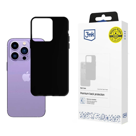 Skyddsfodral för Apple iPhone 14 Pro Max, 3MK, Matt Svart