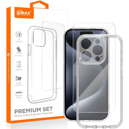Fodral för Apple iPhone 16 Pro Max, Vmax, Premium, Transparent