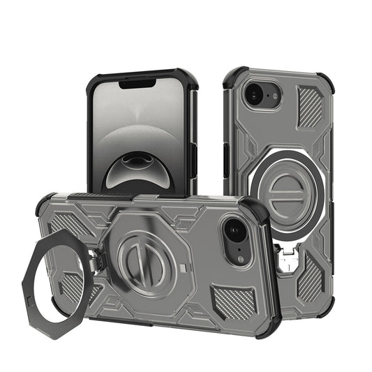 Fodral för Apple iPhone 17e / 16e, Techsuit, Carbon Shield Pro, Rökfärgad